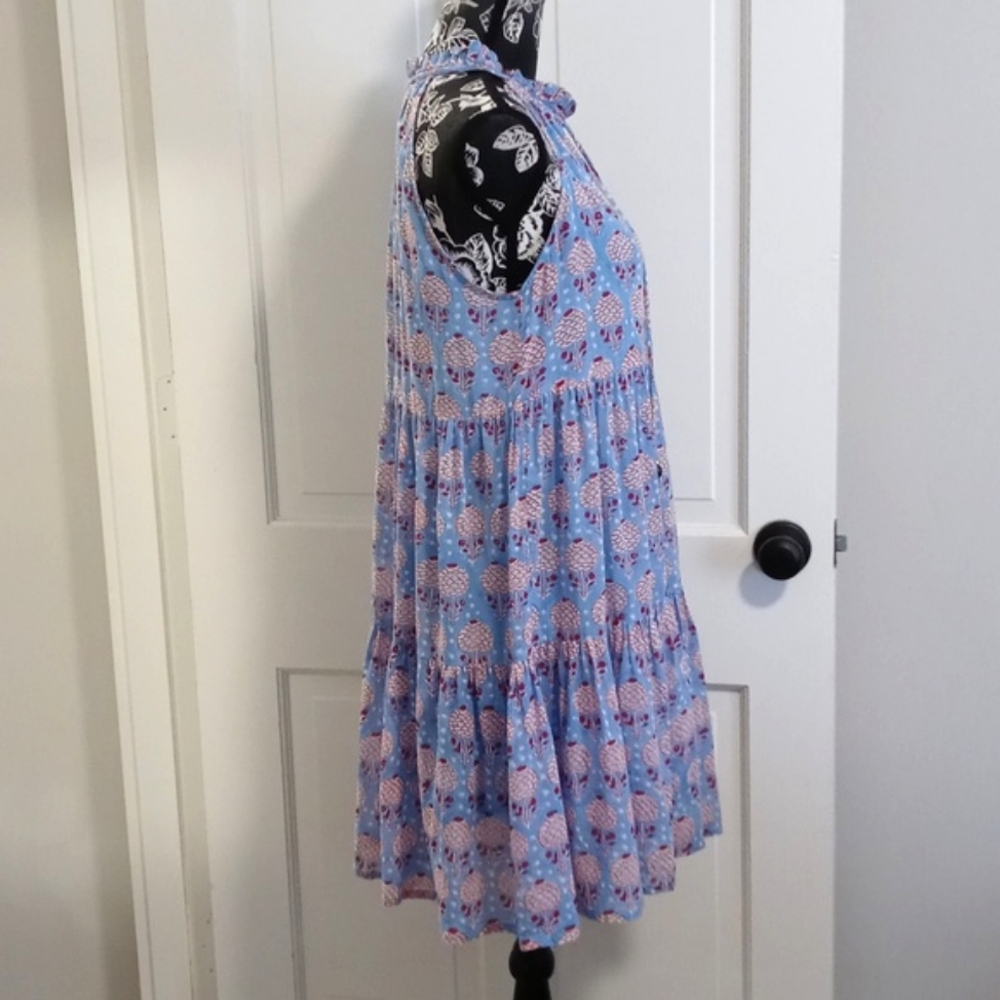 Oliphant - Blue/Red Drawstring Collar Sleeveless … - image 6